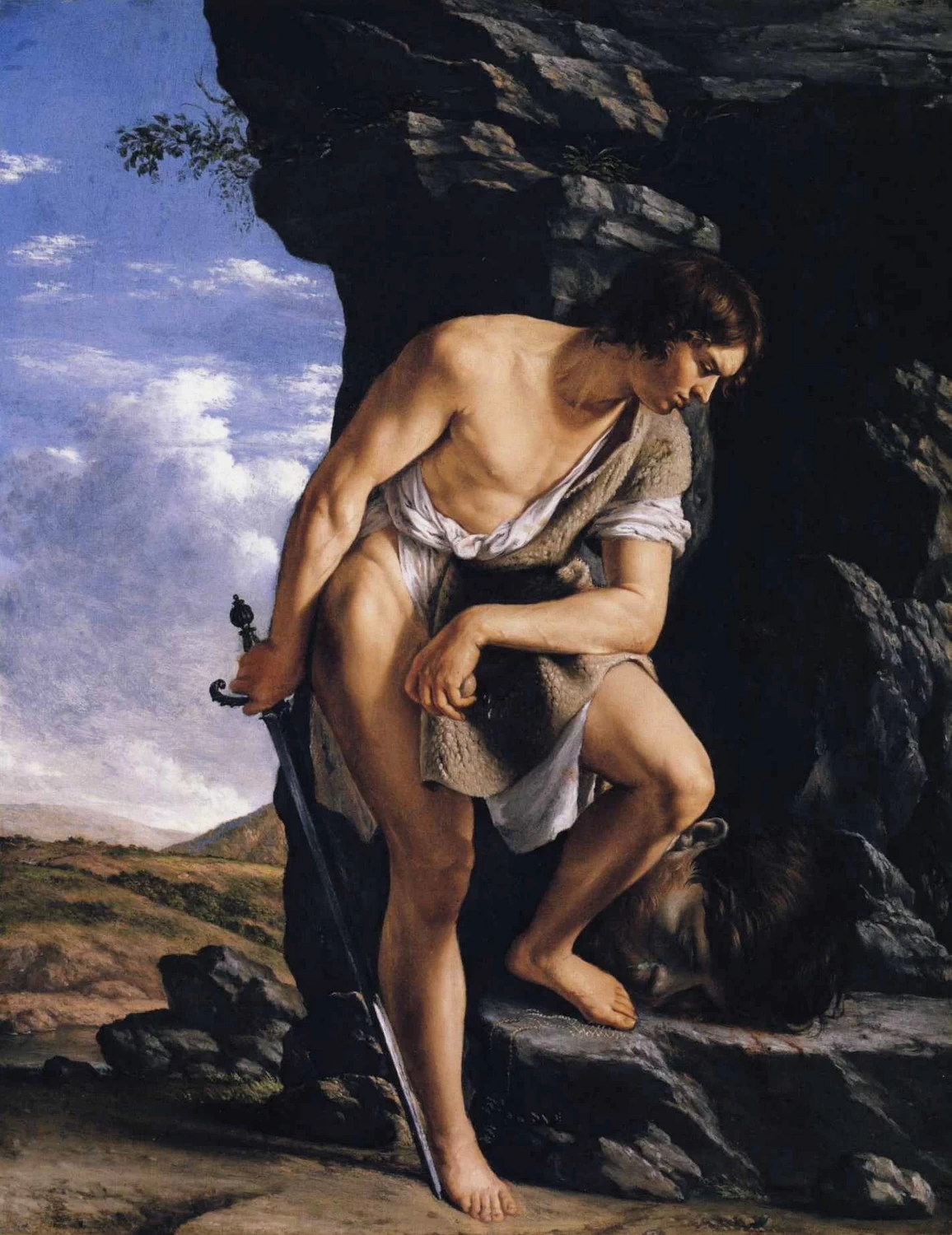 Davide contempla la testa di Golia - Staatliche Museen, Berlin